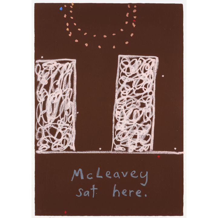 John Reynolds 'McLeavey sat here #35'