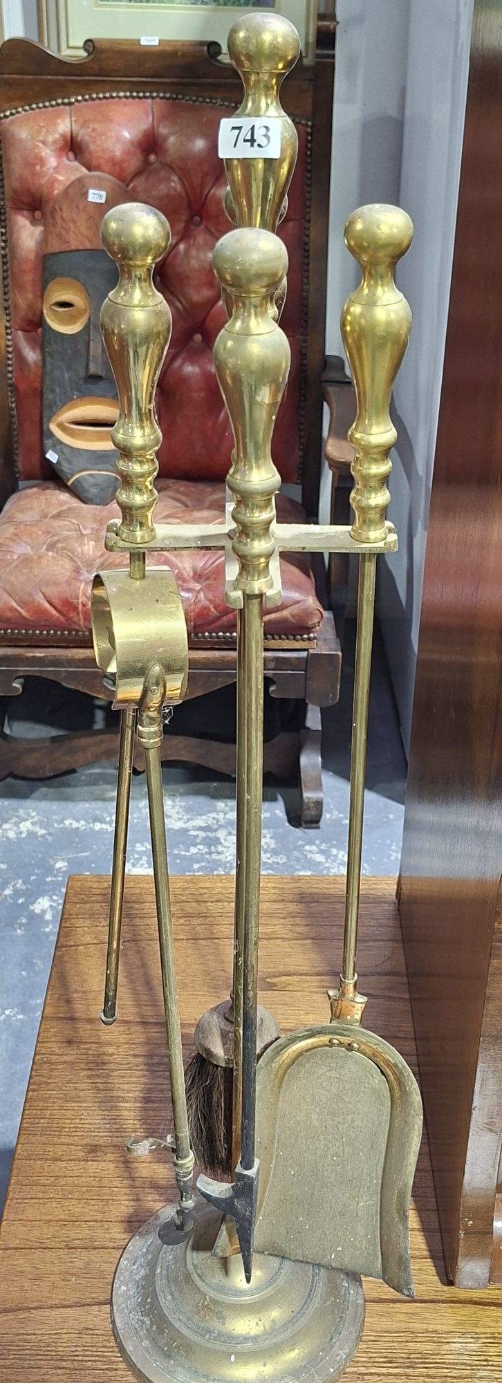 Brass Fire Tool Set