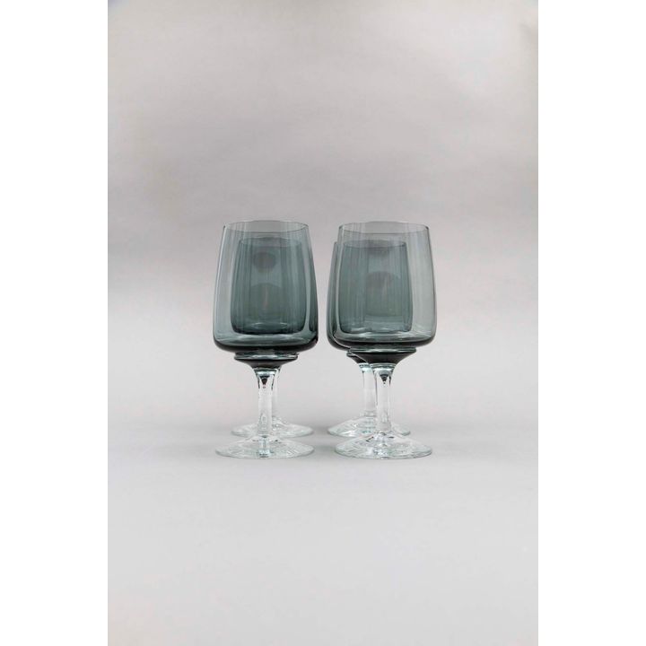 Per Lütken for Holmegaard - Set of ‘Atlantic’ smoked glass