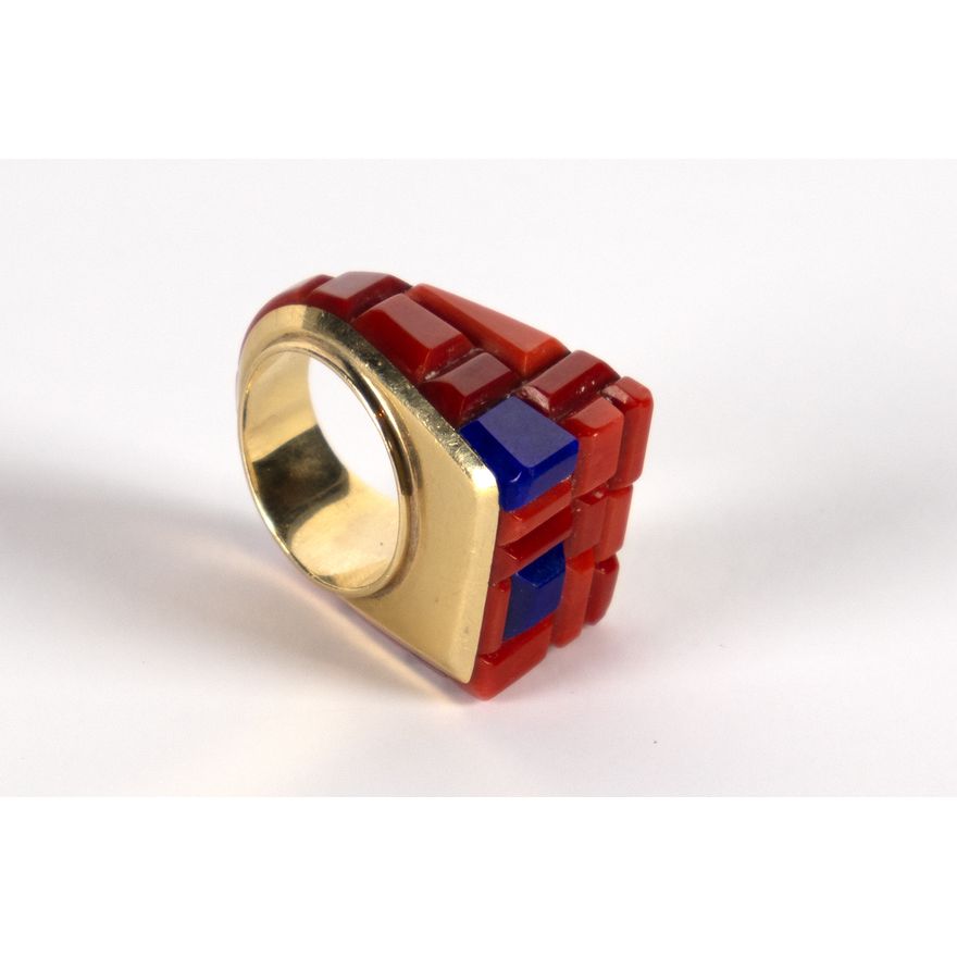 Saunsa Navajo (20th Century): Native American Ring, c. 1970-1980