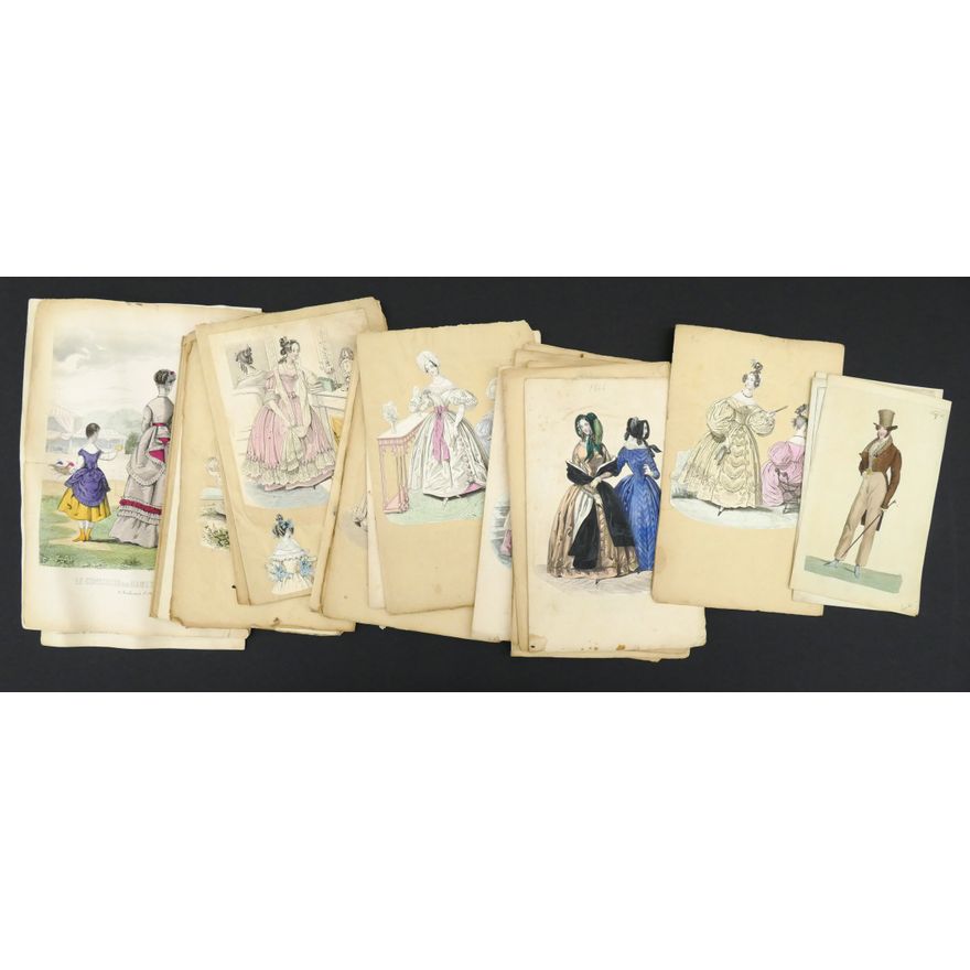 Box Victorian Fashion Illustrations- sheets approx 9.5x6''