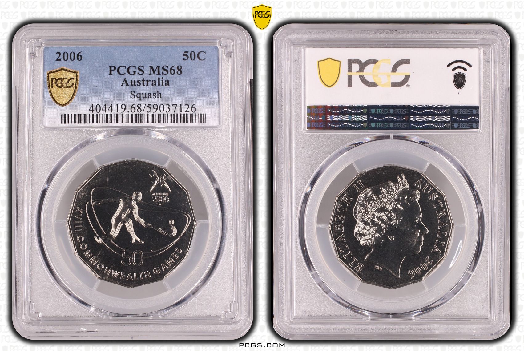 Squash, Fifty Cent, 2006, PCGS MS68