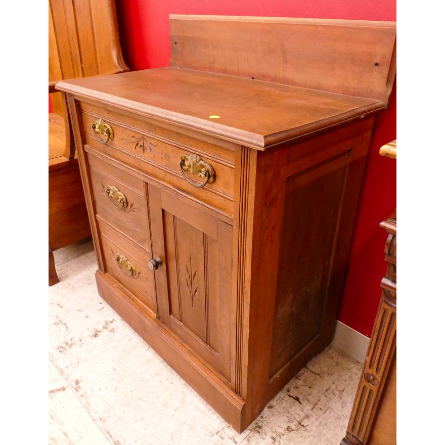 Victorian Spoon Carved Commode- 36x29x17''