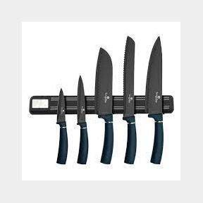 BRAND NEW - Berlinger Haus 6 Piece Knife Set with Magnetic Hanger - Aquamarine Edition-50591/233 B2 (s1)