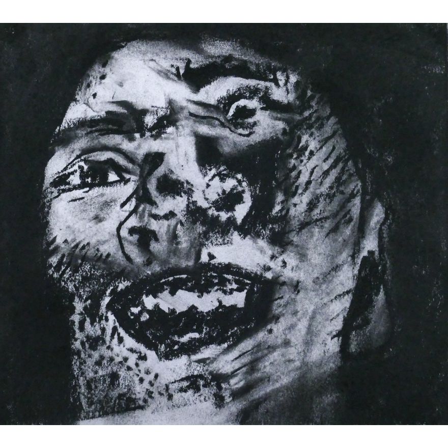 Jonas Wood ''Untitled'' (Self Portrait) 2003 Charcoal