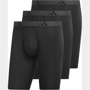 ADIDAS MENS ATHLETIC FIT MICROFIBER LONG BOXER BRIEF UNDERWEAR (3-PACK)