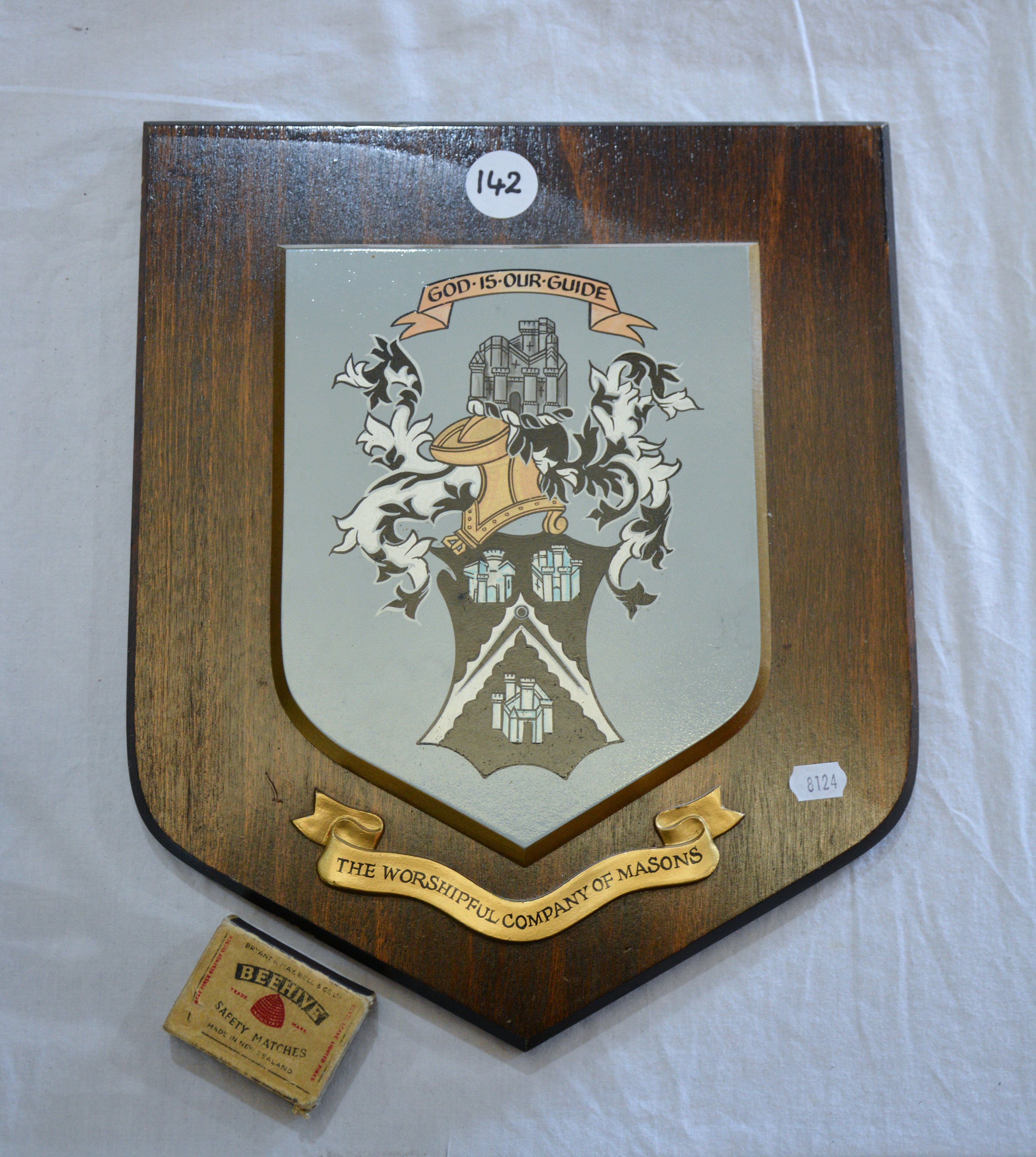 Masonry Hanging Plaque — sold at auction in New Zealand for $10