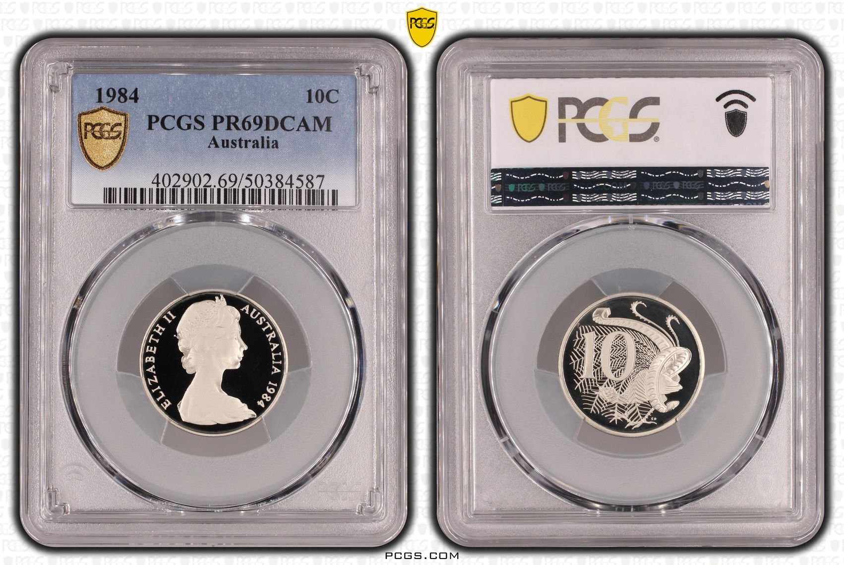 Ten Cent, 1984, Pcgs Pr69dcam