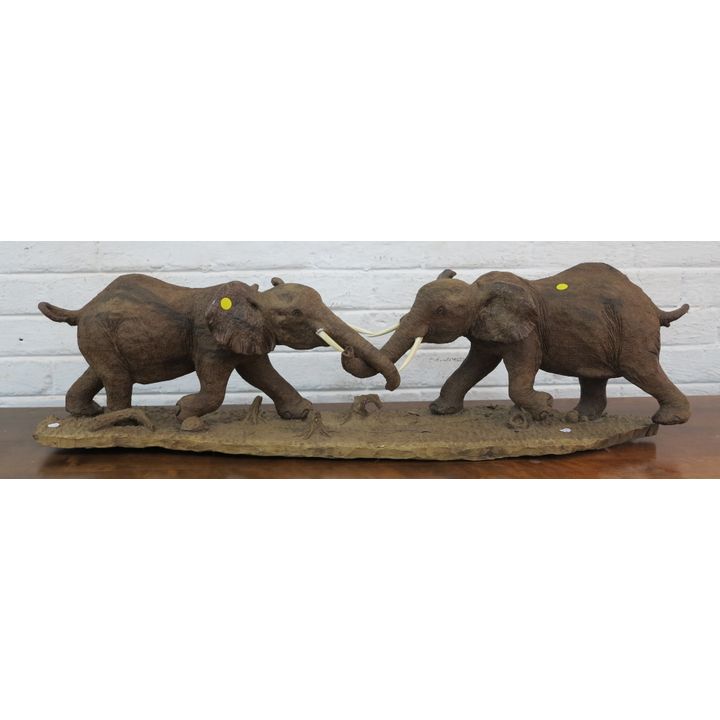 LARGE CARVED WOODEN FIGURE