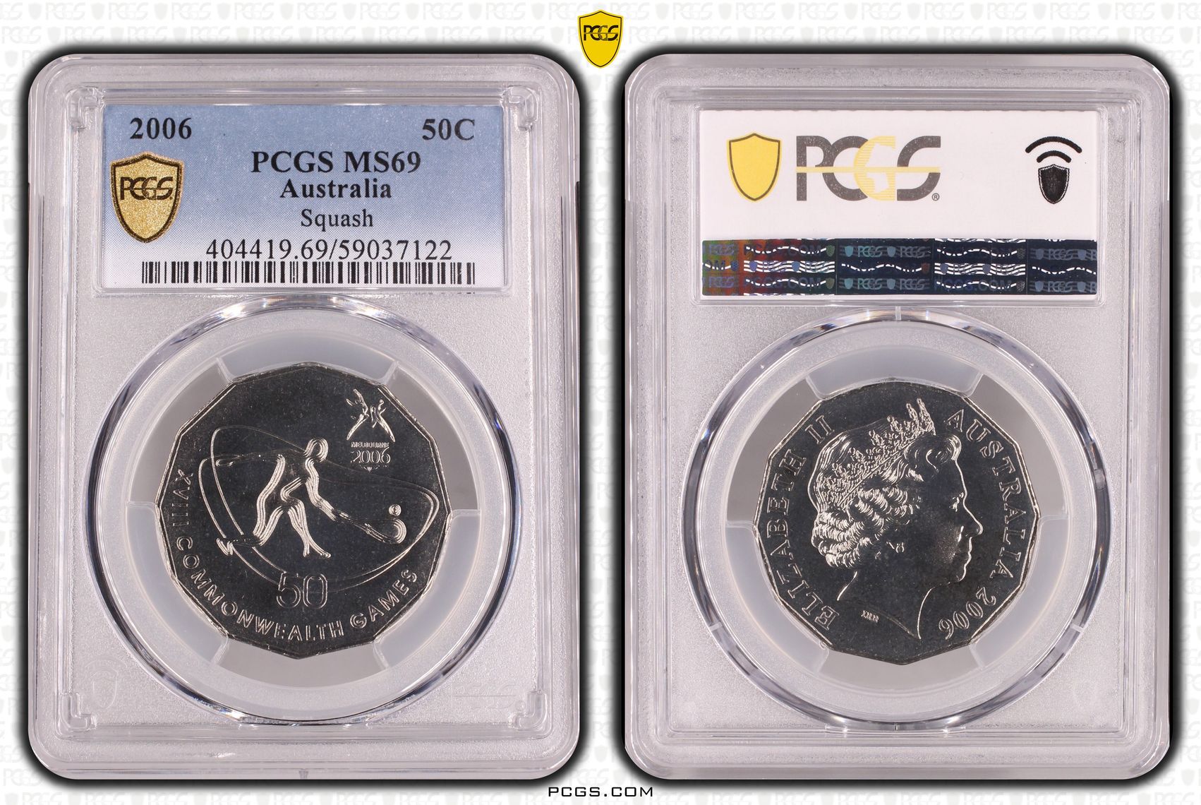 Squash, POP 3/0, Fifty Cent, 2006, PCGS MS69