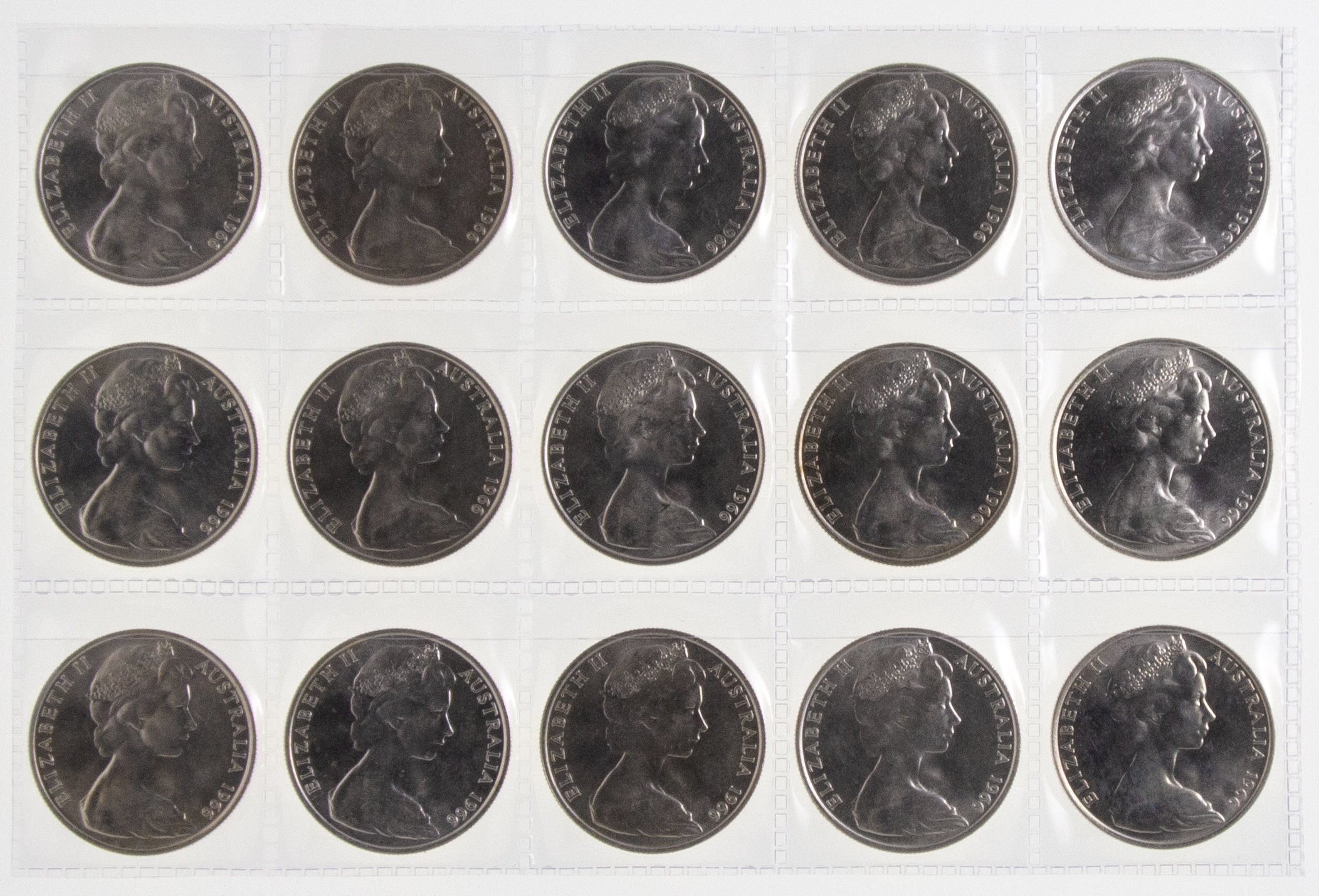 Accumulation, Elizabeth II, Fifty Cents, 1966, UNC