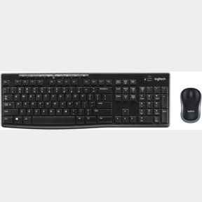 LOGITECH MK270 WIRELESS KEYBOARD AND MOUSE COMBO FOR WINDOWS, 2.4 GHZ WIRELESS, COMPACT MOUSE, 8 MULTIMEDIA AND SHORTCUT KEYS, 2-Y