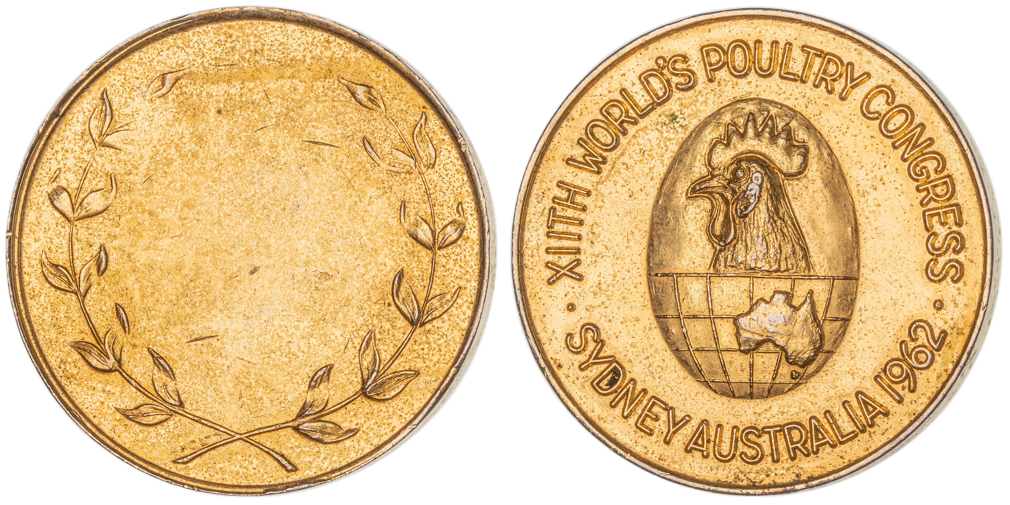 Sydney, World's Poultry Congress, Gold Prize Award, 1962, aEF