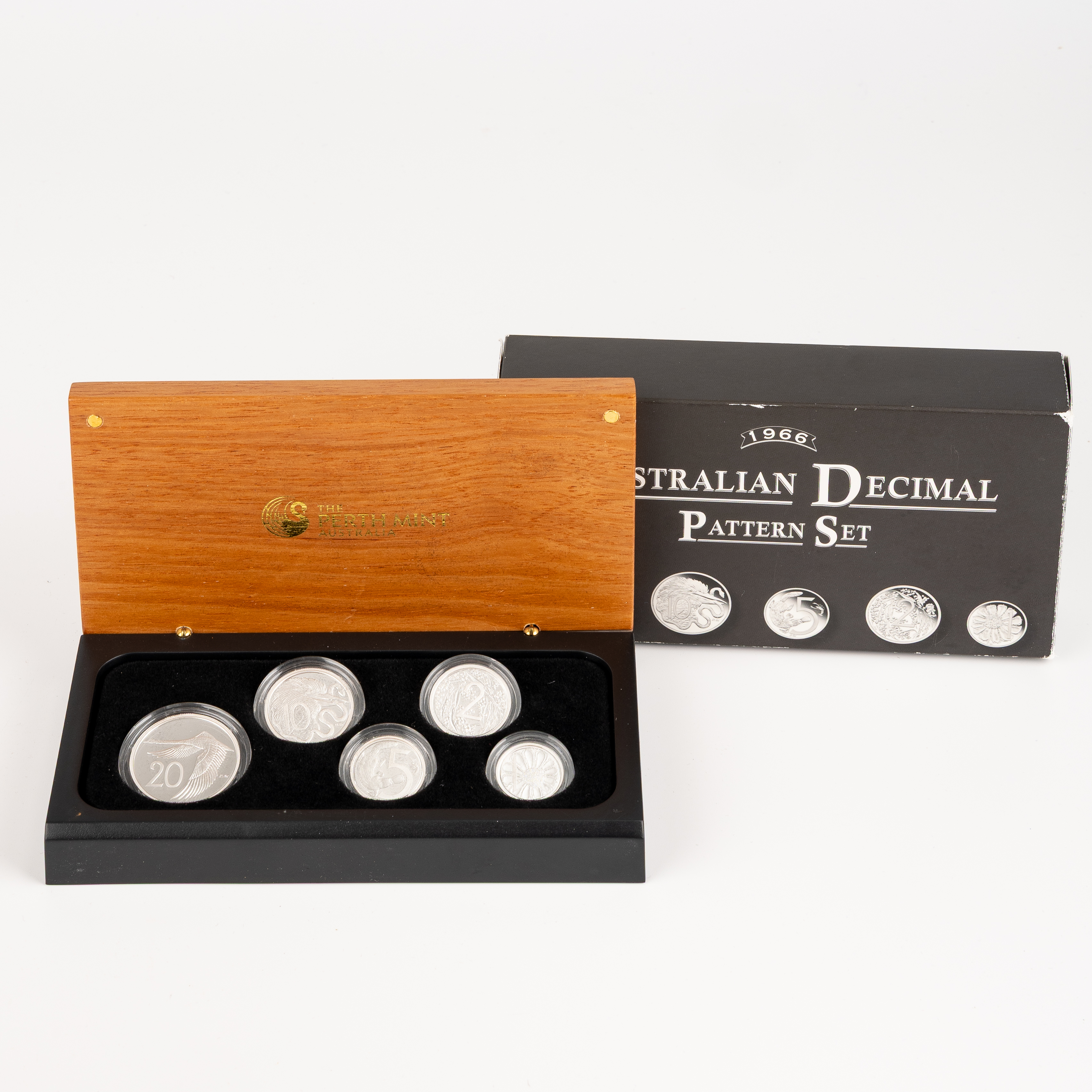 Elizabeth II, Perth Mint - 1966 Decimal Pattern Set, One Cent - Twenty Cents, 2009, FDC