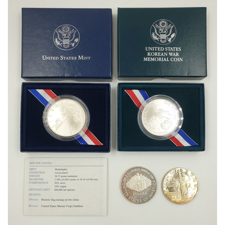 Silver US Comm. Coins (x4)
