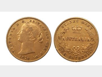 1870 VICTORIA AUSTRALIA SYDNEY MINT GOLD SOVEREIGN