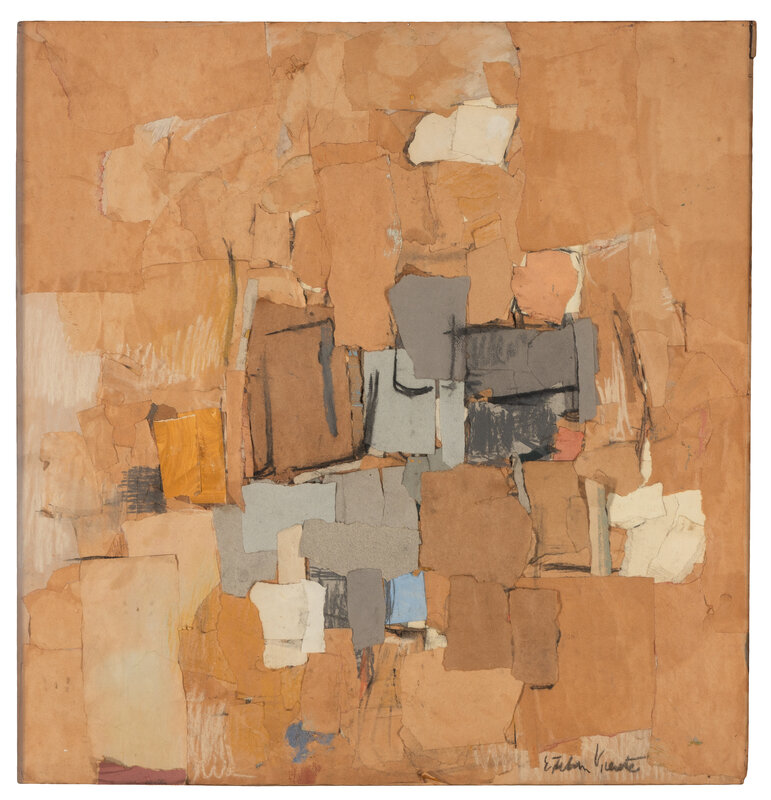 Esteban Vicente
(American/Spanish, 1903-2001)
Untitled Collage, 1957