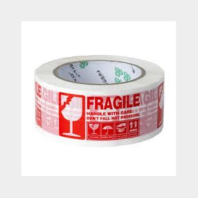 FGS-5-100x5 100m Permanent self-adhesive Fragile Tape -Bar 9902078047738- 51745/18557