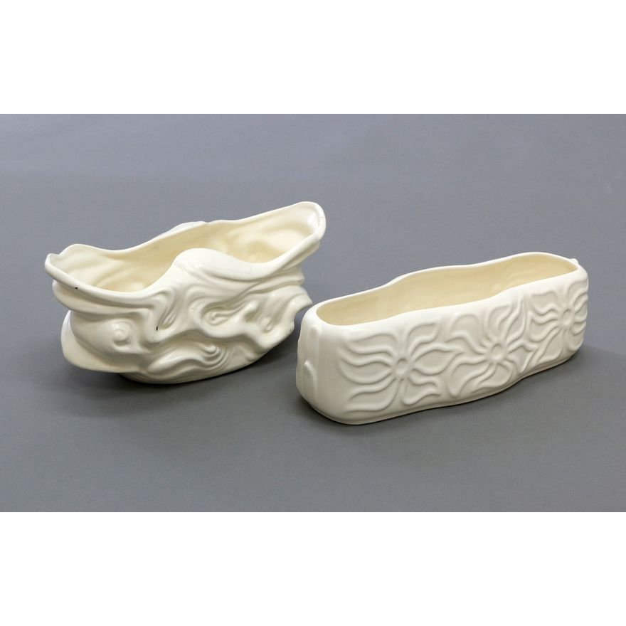 Crown Lynn Potteries, Two large trough vases