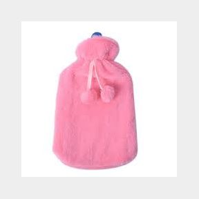 Winter Fluffy Fur Hot Water Bottle Warm - Pink -- 51743/6919 A7