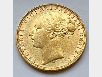 1878 VICTORIA MELBOURNE MINT YOUNG HEAD GOLD SOVEREIGN