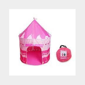 LASA KIDS PLAY PORTABLE FOLDING TENT CHILDRENS CASTLE WITH NET - 11050/1010 PINK 1 LARGE SIZE