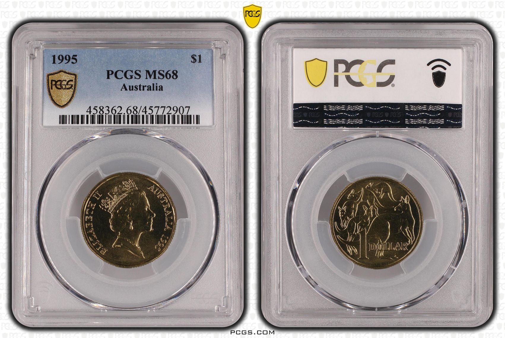 Elizabeth II, One Dollar, 1995, PCGS MS 68