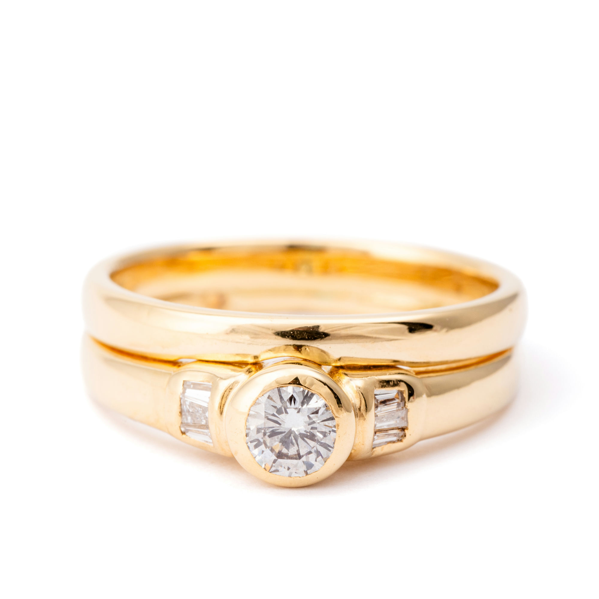 Diamond Bridal Set 18ct Gold,