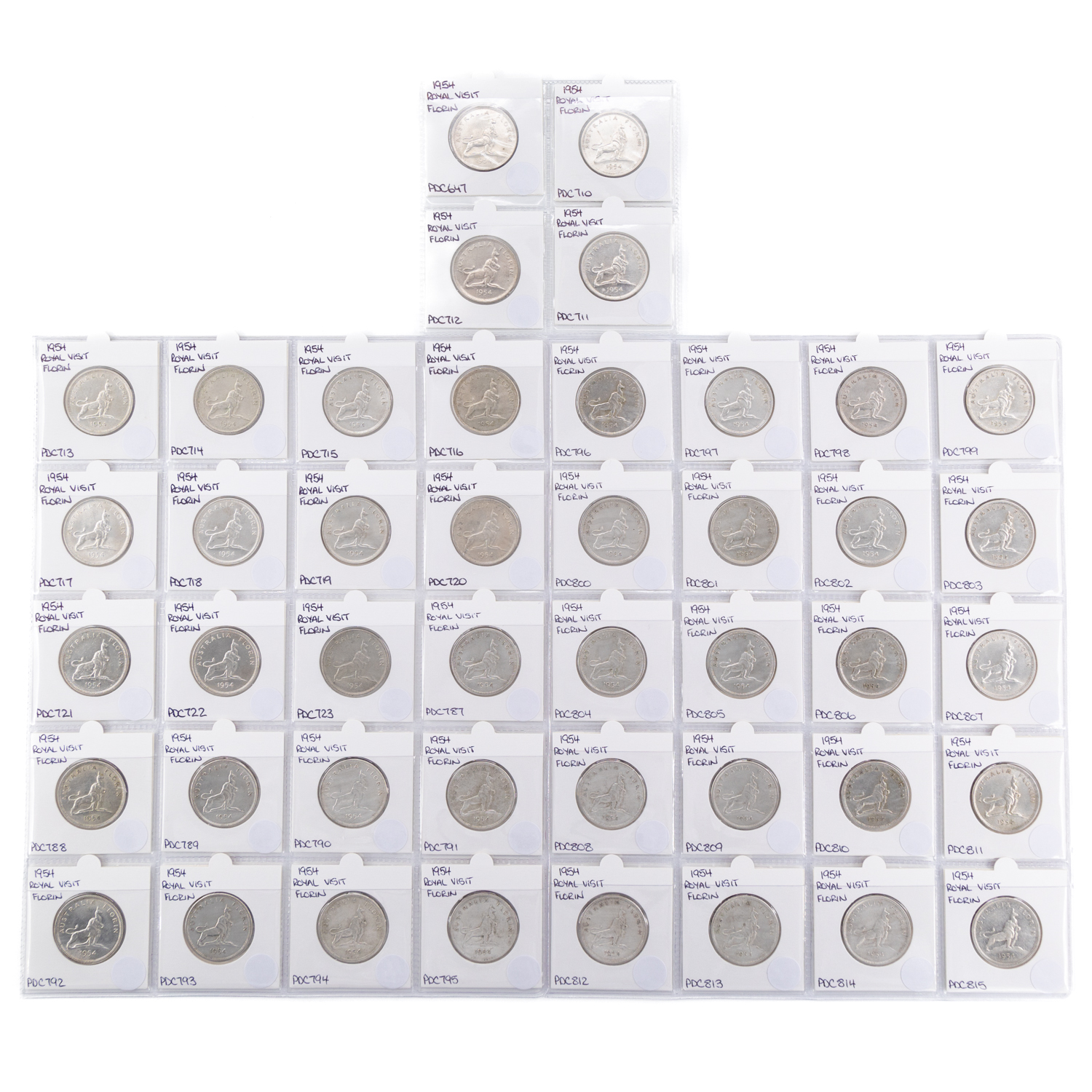 Elizabeth II, Florin, 1954, aEF - aUNC