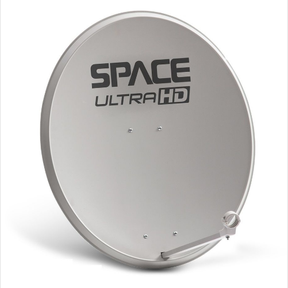 SPACE TV ULTRA HD 80CM OFFSET STEEL STAINLESS DISH - DSTV APPROVED