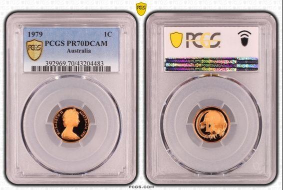 Top pop, One Cent, 1979, PCGS PR70DCAM