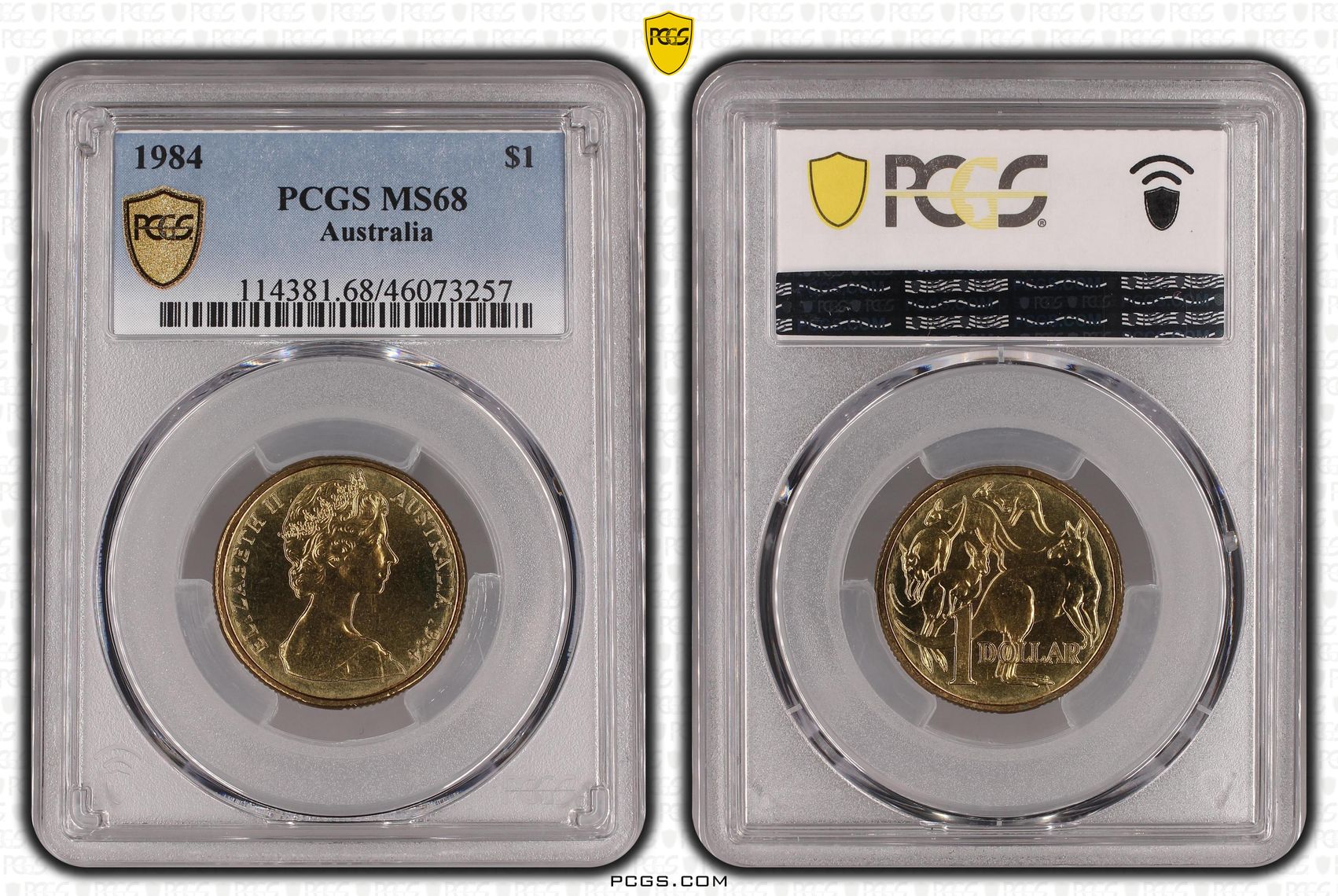 POP 7/0, One Dollar, 1984, PCGS MS68