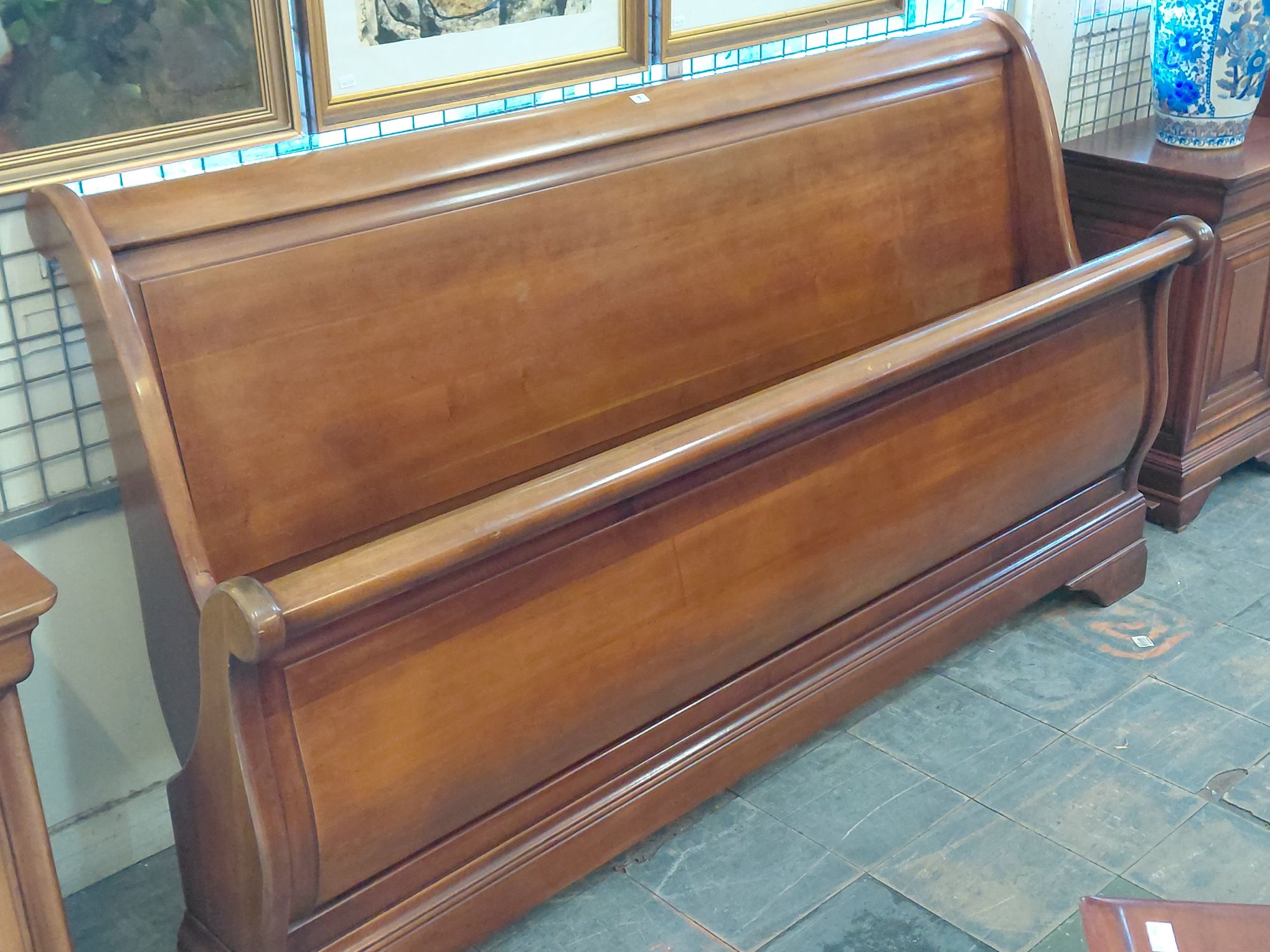 7 · FRENCH STYLE SLEIGH BED FRAME