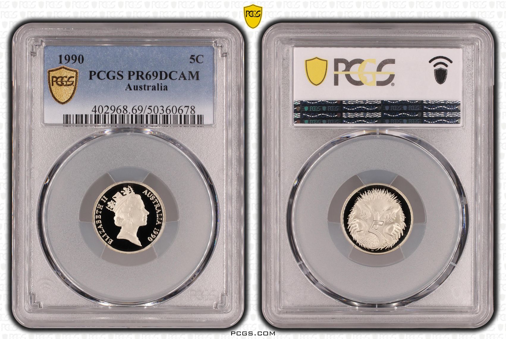 Five Cent, 1990, PCGS PR69DCAM