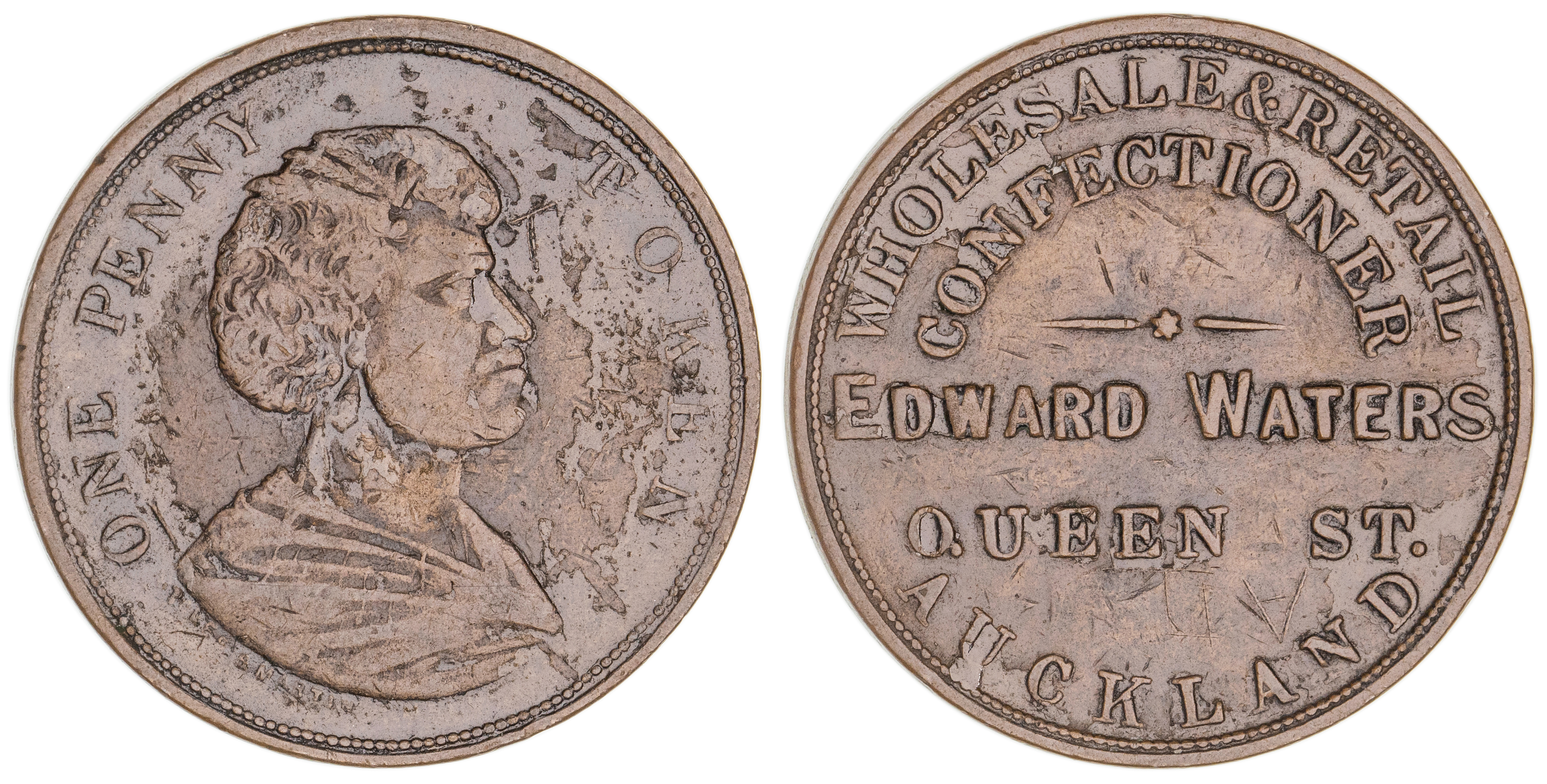 New Zealand, Edward Waters, Auckland, Penny, ND, gFine