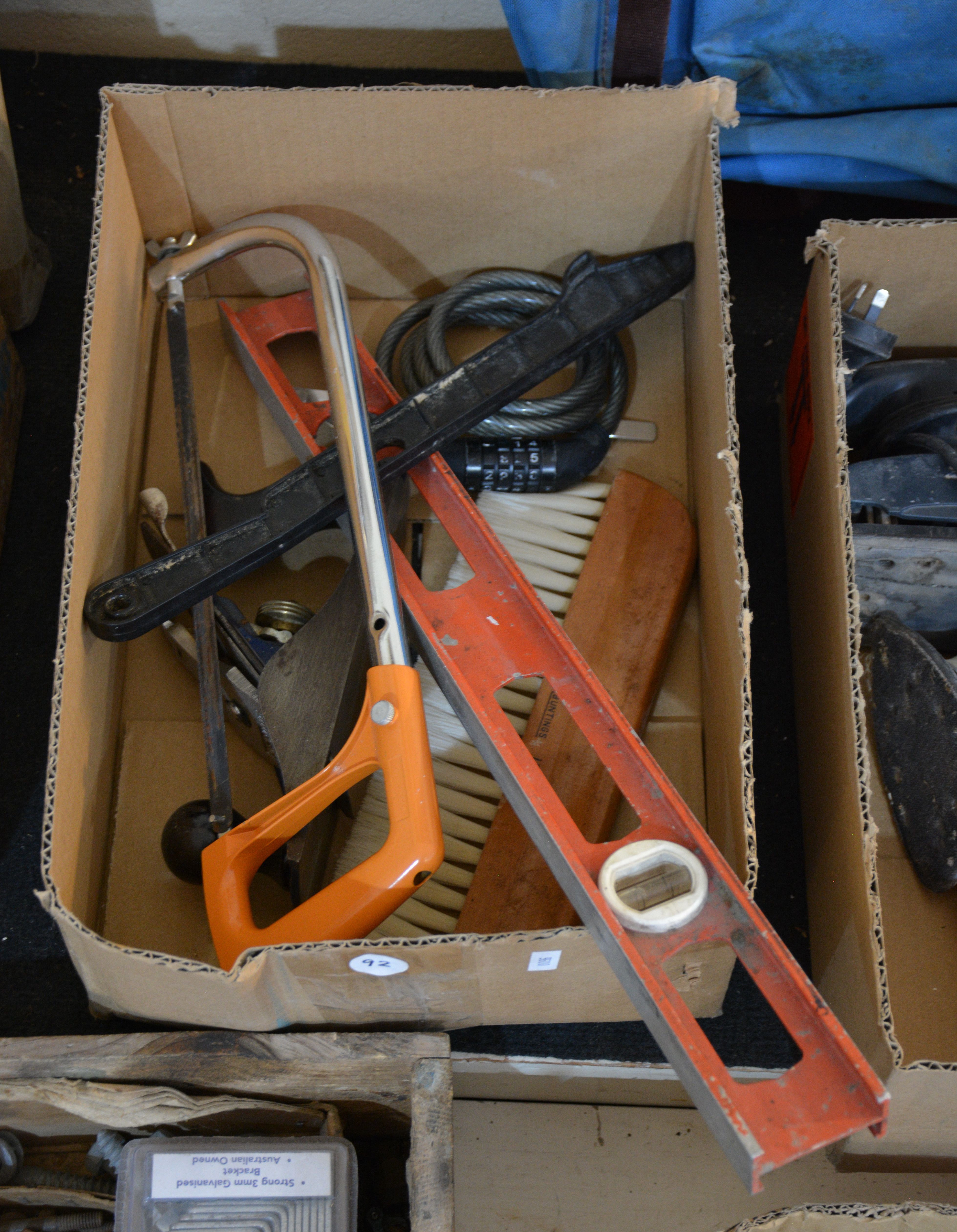 Box of Hand Tools etc — sold at auction in New Zealand for $5