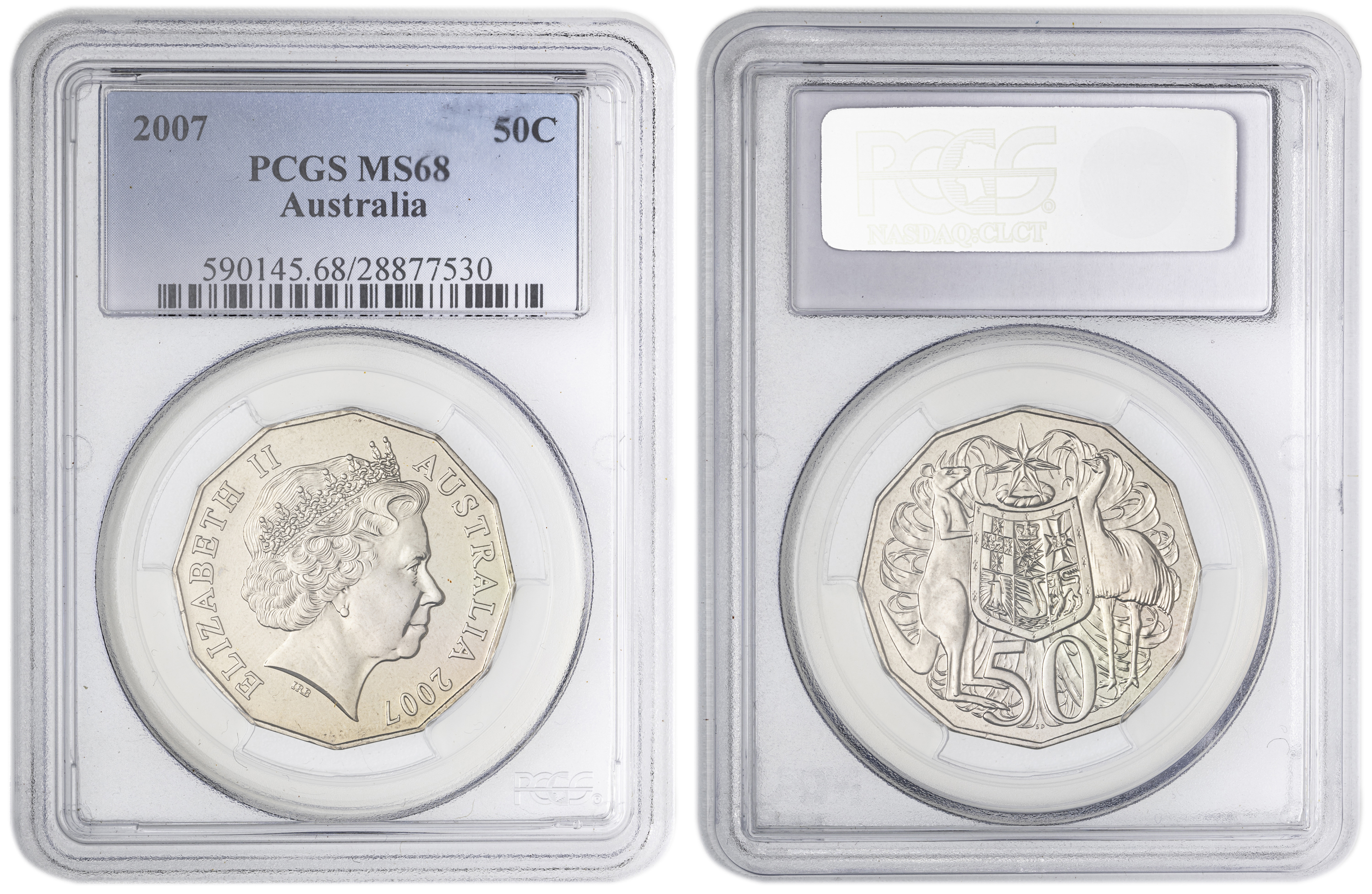 , Fifty Cent, 2007, PCGS MS68