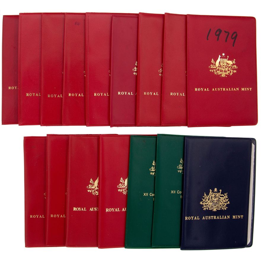 Elizabeth II, Year Coin Sets, Accumulation, 1966 - 1983,  UNC