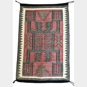Twill Weave Storm Pattern Navajo Textile