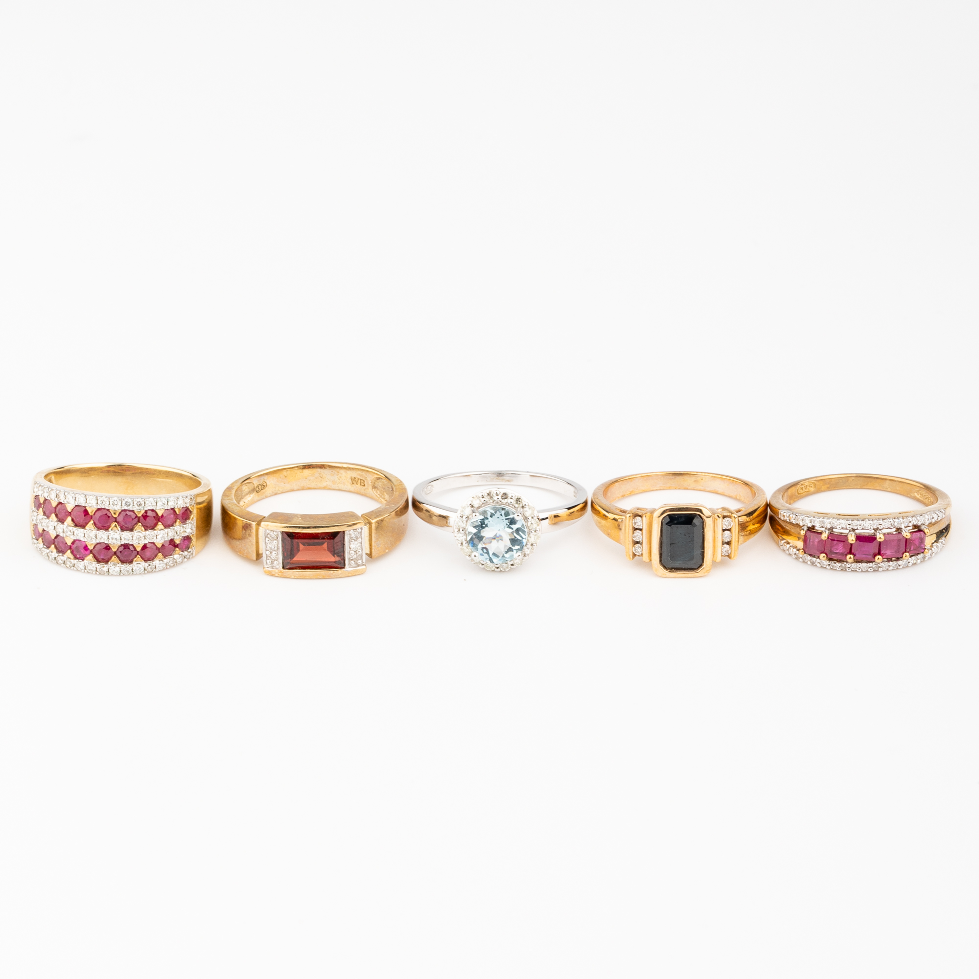 9ct Gold Diamond & Rings