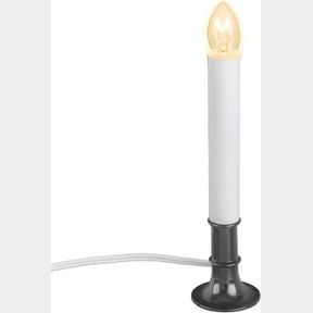 XODUS INNOVATIONS AC1180 ELECTRIC PLUG-IN 8.25 INCH FLAMELESS WINDOW CANDLE WITH DUSK TO DAWN LIGHT SENSOR TIMER, NICKEL COLORED B