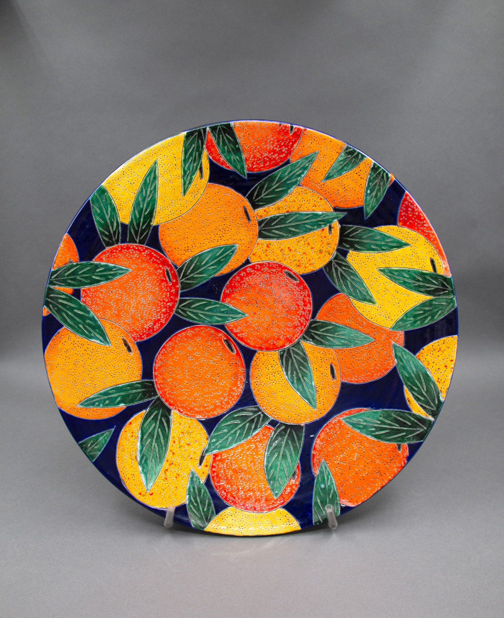 Zeke Wolf - Oranges and Lemons bowl — sold at auction in New Zealand for $275
