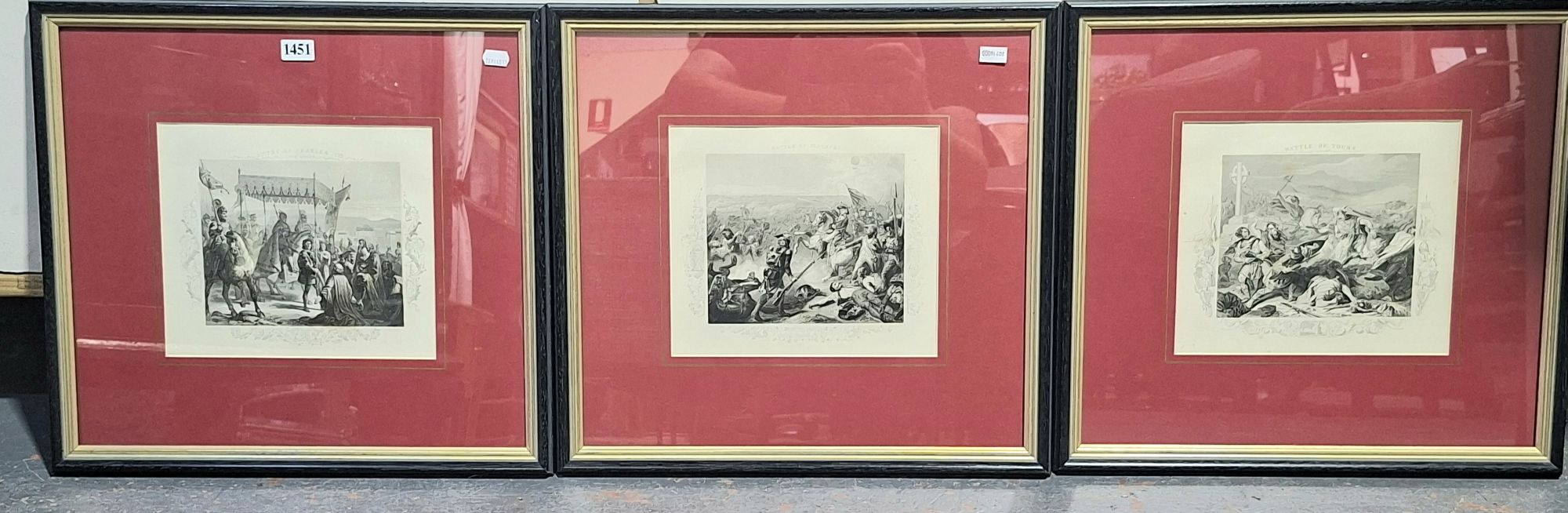 1451 · FRAMED ANTIQUE ENGRAVINGS