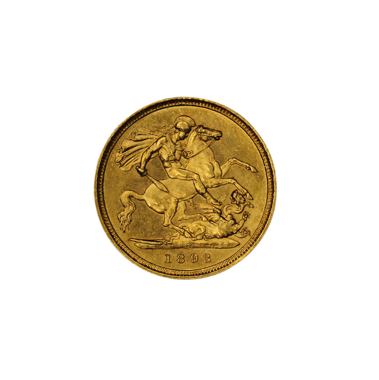 1203. · Victoria, Half Sovereign, 1893-S, gEF
