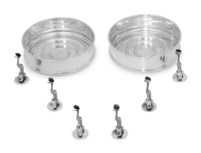 A Group of Pampaloni Silver Table Articles