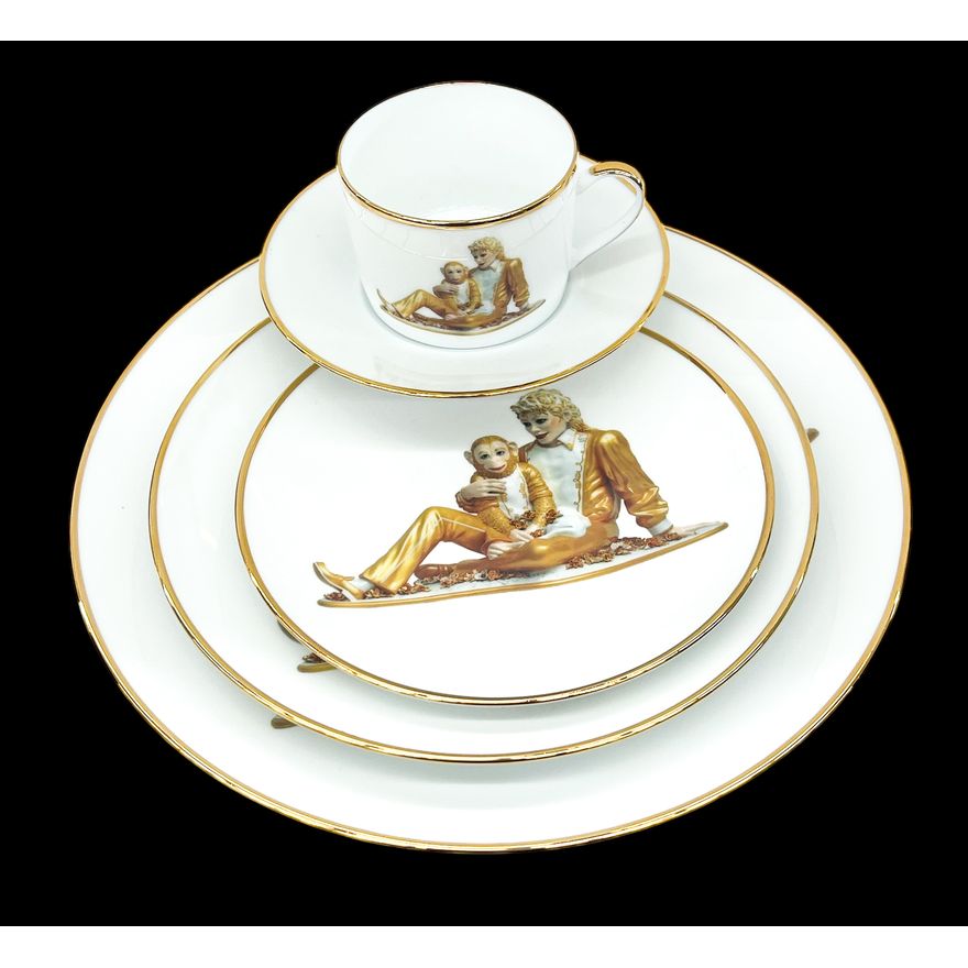 Jeff Koons ''Michael Jackson and Bubbles'' Porcelain