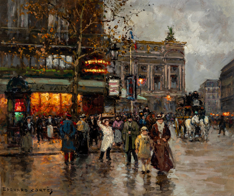 Edouard Léon Cortès
(French, 1882–1969)
Café de la Paix