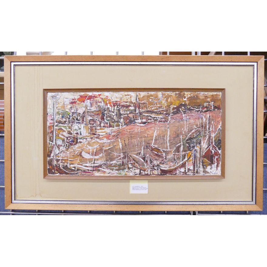 Signed Cohn MCM Abstract Landscape Oil- 17x28''