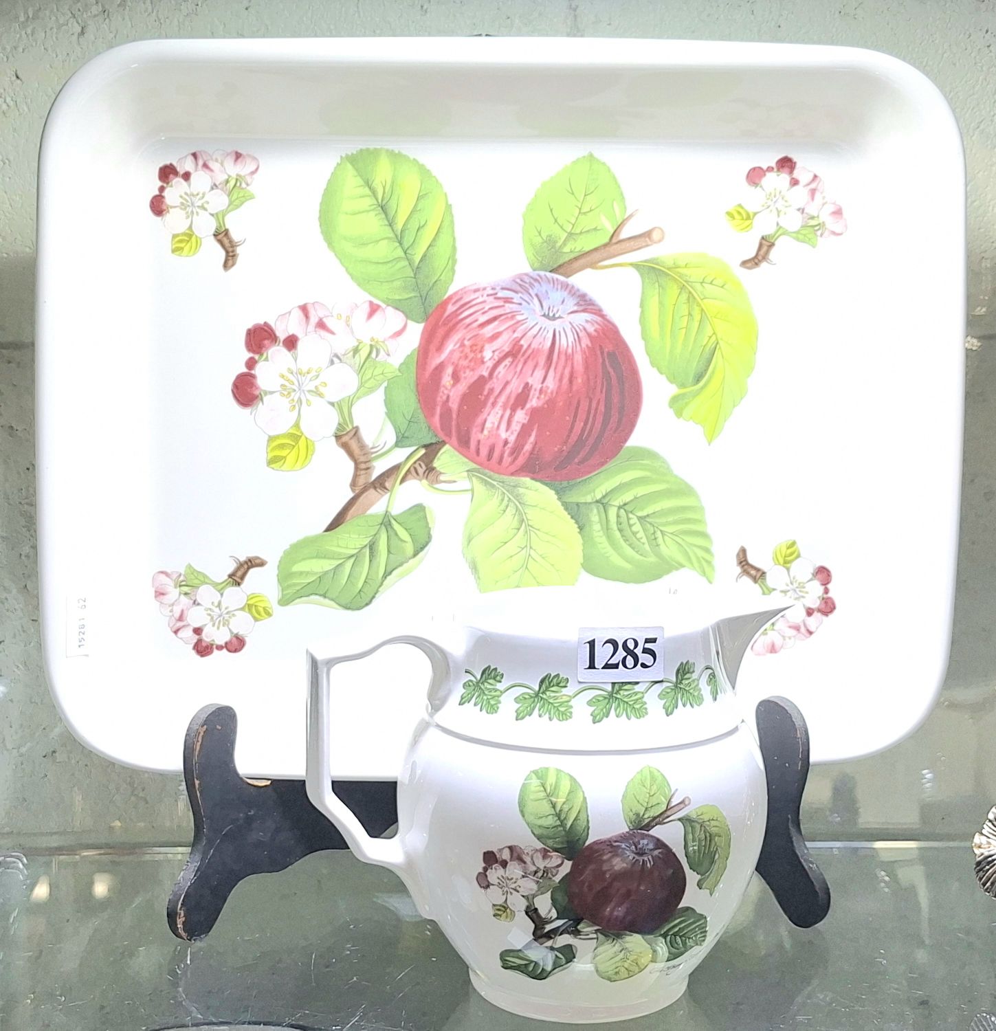 1285 · PORTMEIRION POMONA BAKING DISH AND JUG