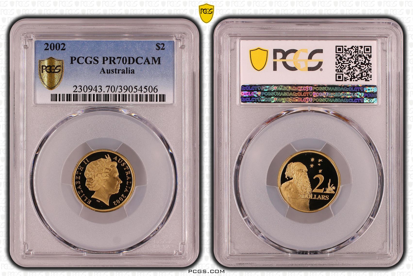 2002 Australia Two Dollar, $2 PCGS - PR70DCAM POP 16/0 -506